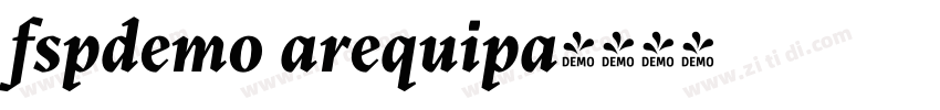 fspdemo arequipa字体转换 fspdemo arequipa字体转换